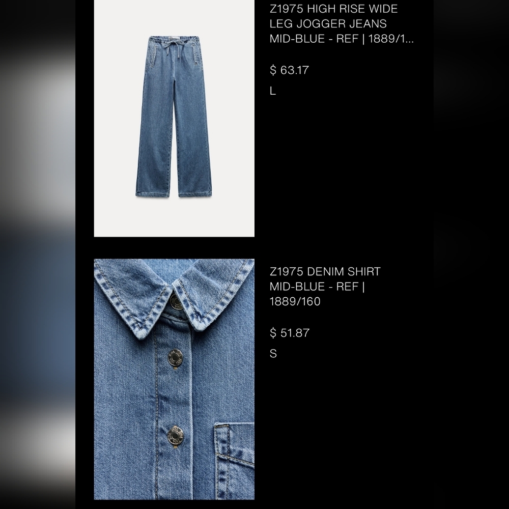Zara Denim Set